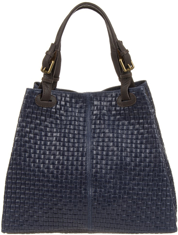 Geanta de mana din piele naturala Chiara Canotti CC0207, Albastru inchis, #3, Bagsy