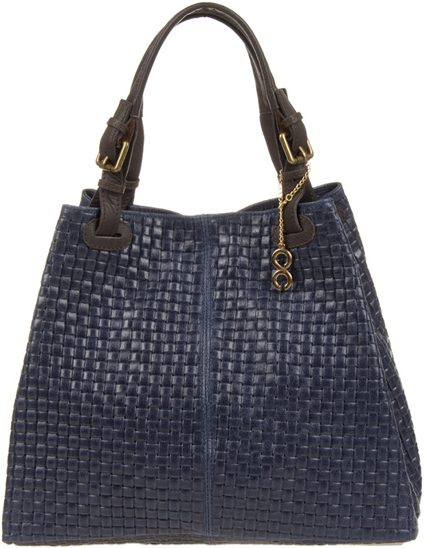 Geanta de mana din piele naturala Chiara Canotti CC0207, Albastru inchis, #1, Bagsy