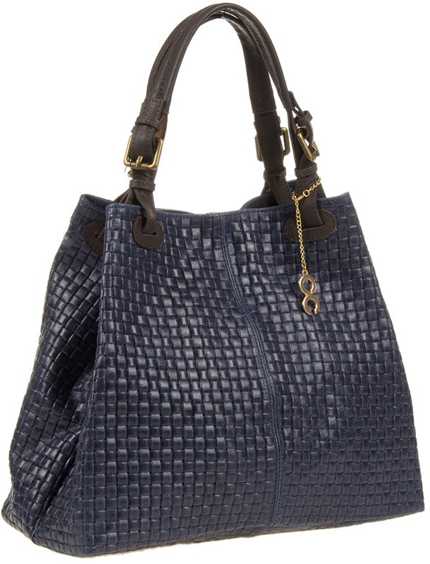 Geanta de mana din piele naturala Chiara Canotti CC0207, Albastru inchis, #2, Bagsy