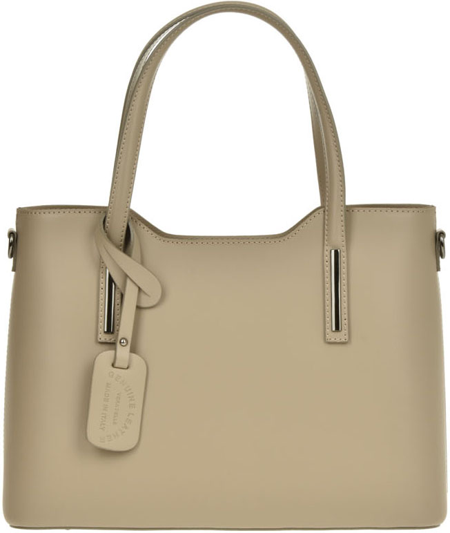 Geanta tote din piele naturala Chiara Canotti CC0404, Grej, #1, Bagsy