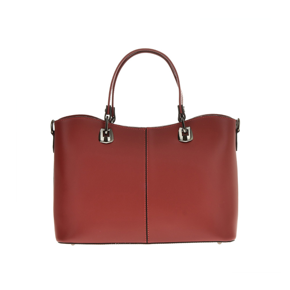 Geanta de mana din piele naturala Chiara Canotti CC0631, Rosu, #1, Bagsy