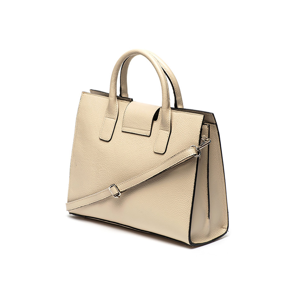 Geanta de mana din piele naturala Chiara Canotti CC0811, Bej, #2, Bagsy