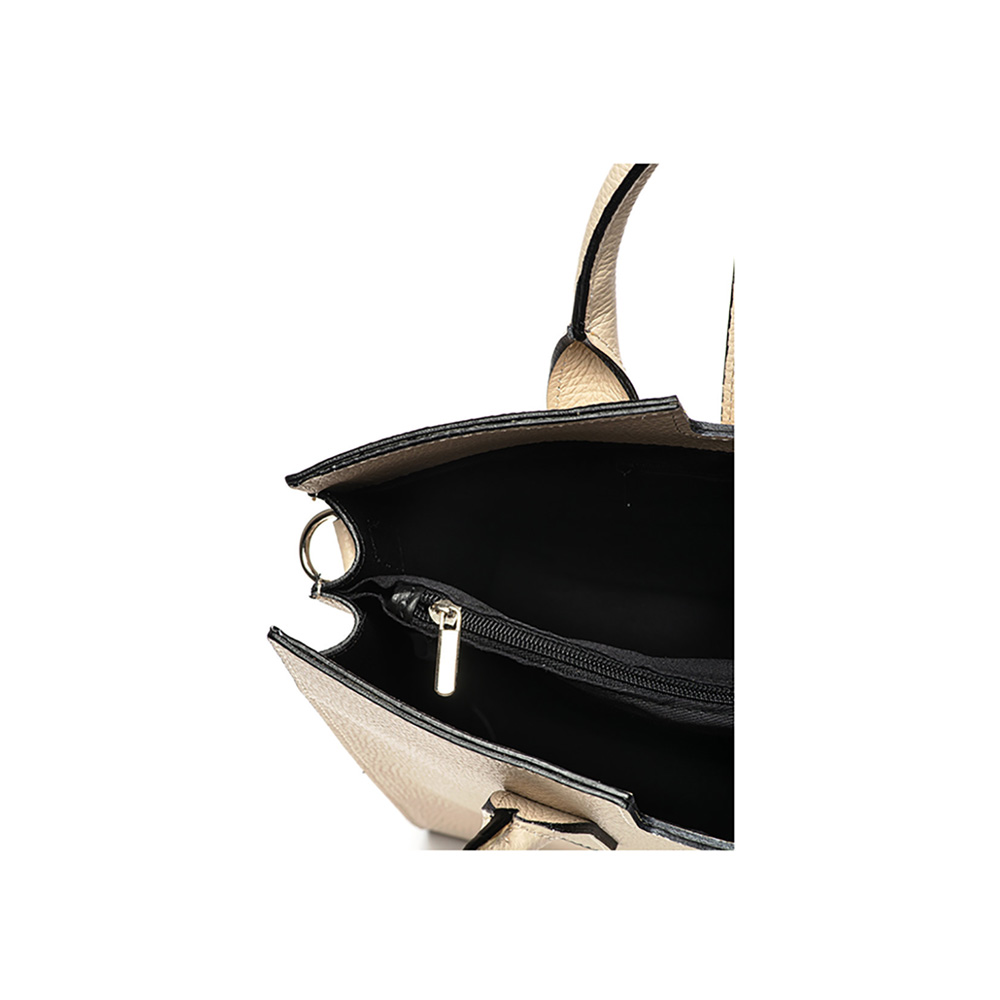 Geanta de mana din piele naturala Chiara Canotti CC0811, Bej, #3, Bagsy