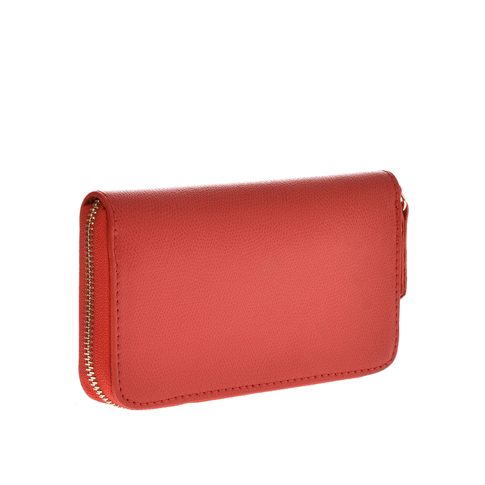 Portofel dama din piele naturala Carolina di Rosa CR0902, Rosu, #2, Bagsy