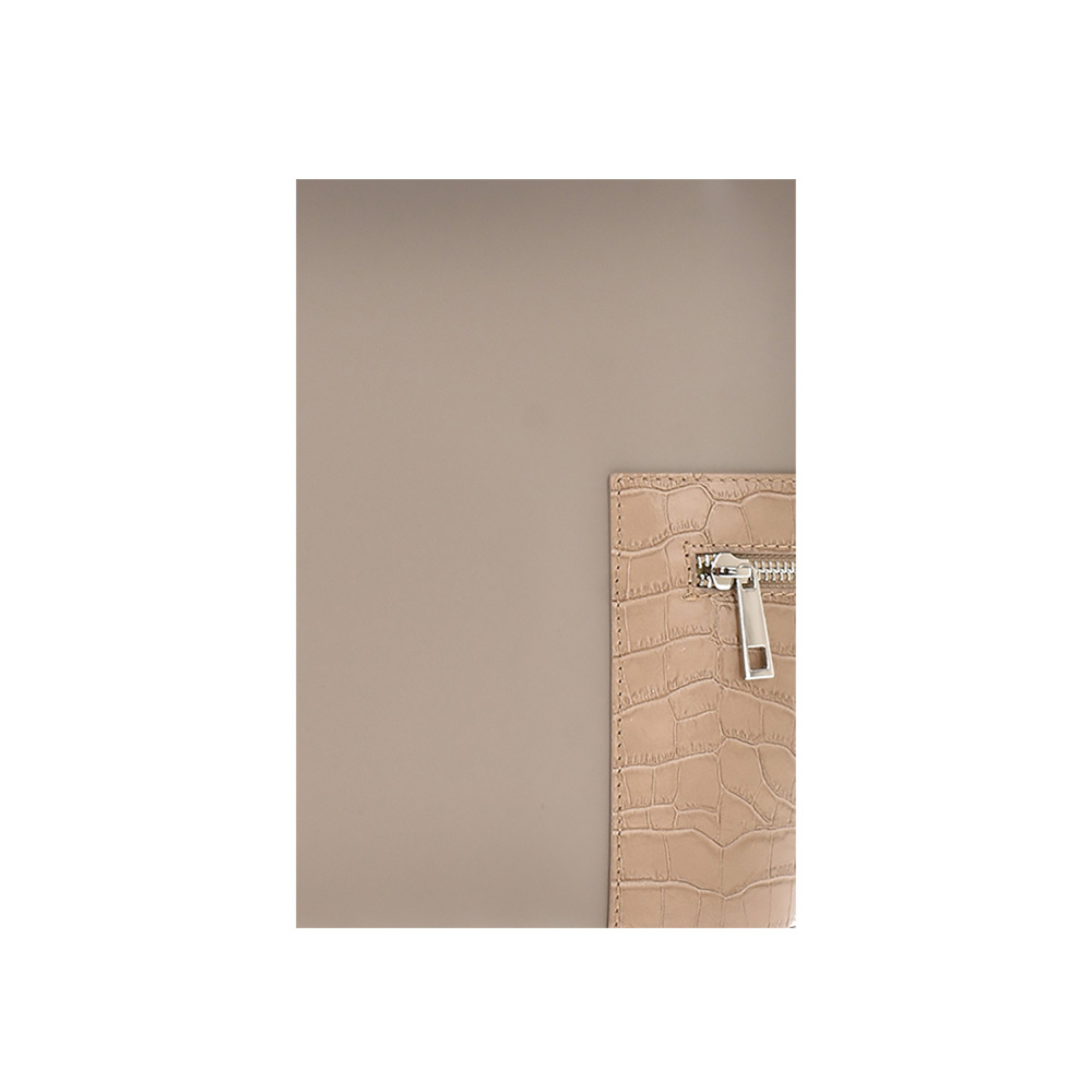 Geanta dama din piele naturala Carolina di Rosa CR0907, Grej, #4, Bagsy