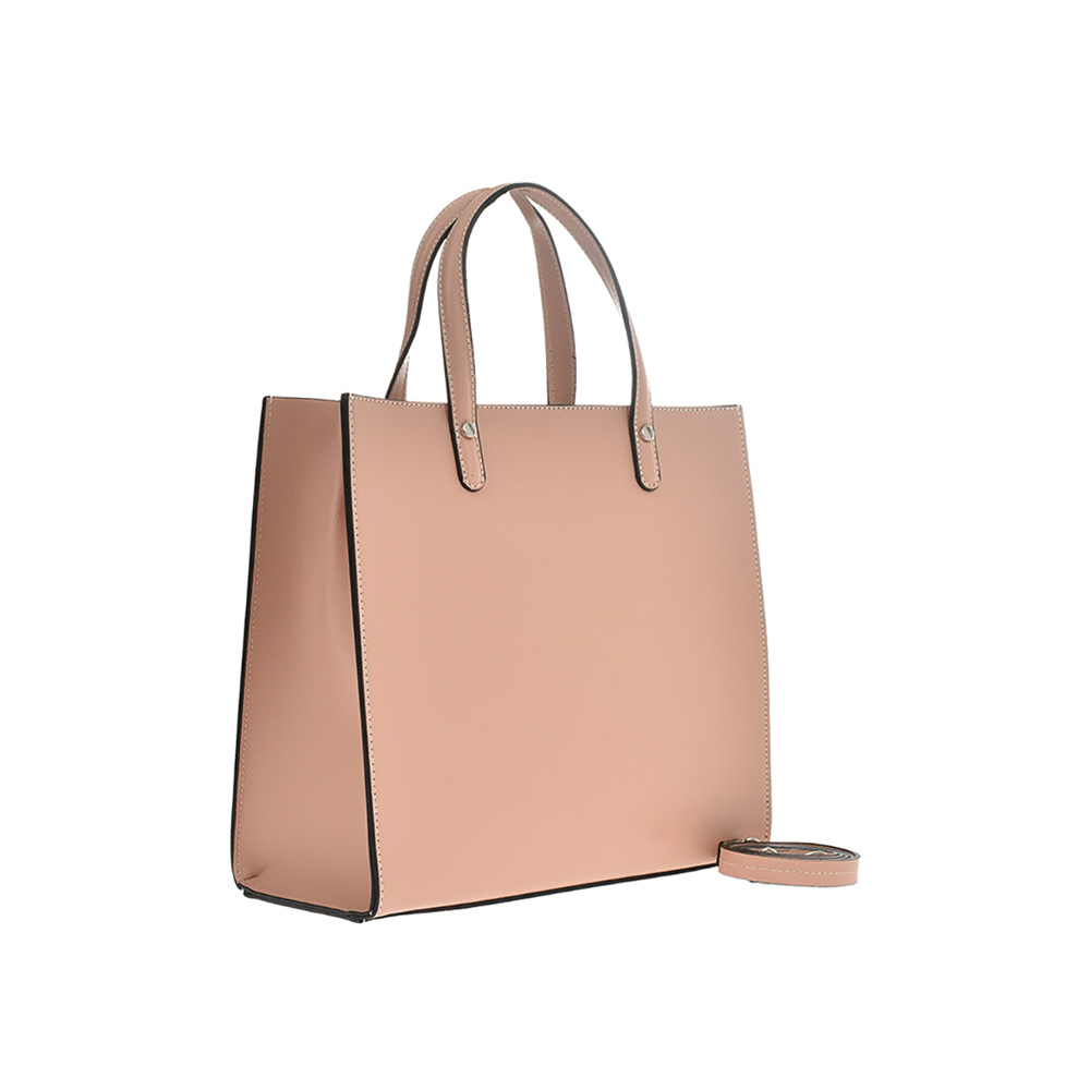 Geanta dama din piele naturala Carolina di Rosa CR0910, Roz, #2, Bagsy