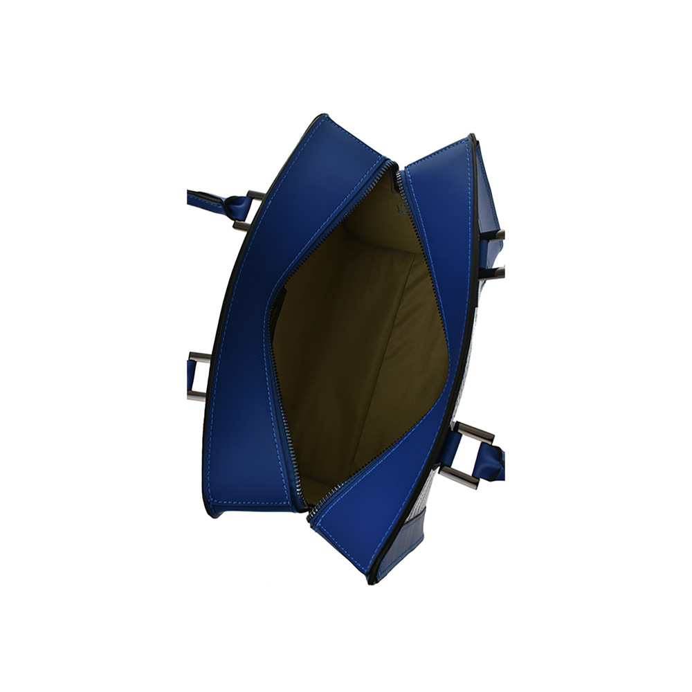 Geanta dama din piele naturala Carolina di Rosa CR0912, Albastru, #5, Bagsy