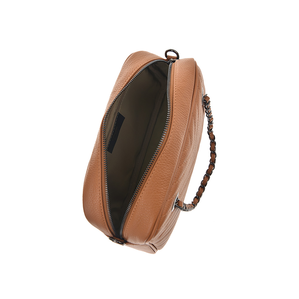 Geanta dama din piele naturala Carolina di Rosa CR0917, Cognac, #5, Bagsy