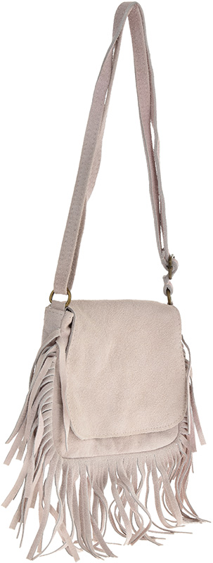 Geanta de umar din piele intoarsa Promesse PR6233, Roz prafuit, Nr. 2, Bagsy