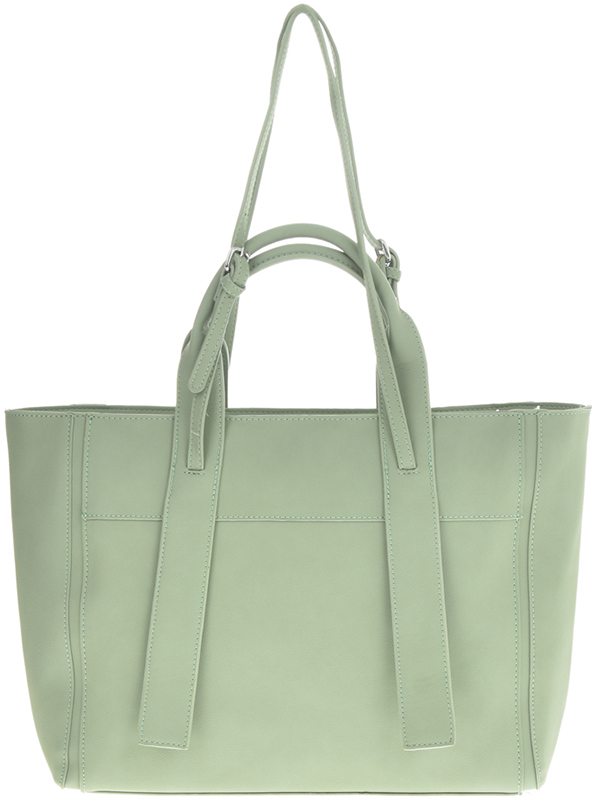 Geanta de mana piele ecologica Francesca Rossi FR5115, Verde deschis, #4, Bagsy