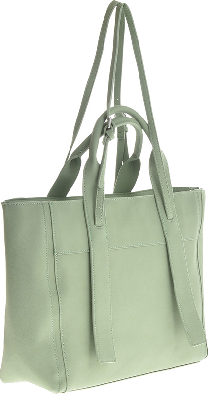 Geanta de mana piele ecologica Francesca Rossi FR5115, Verde deschis, #2, Bagsy