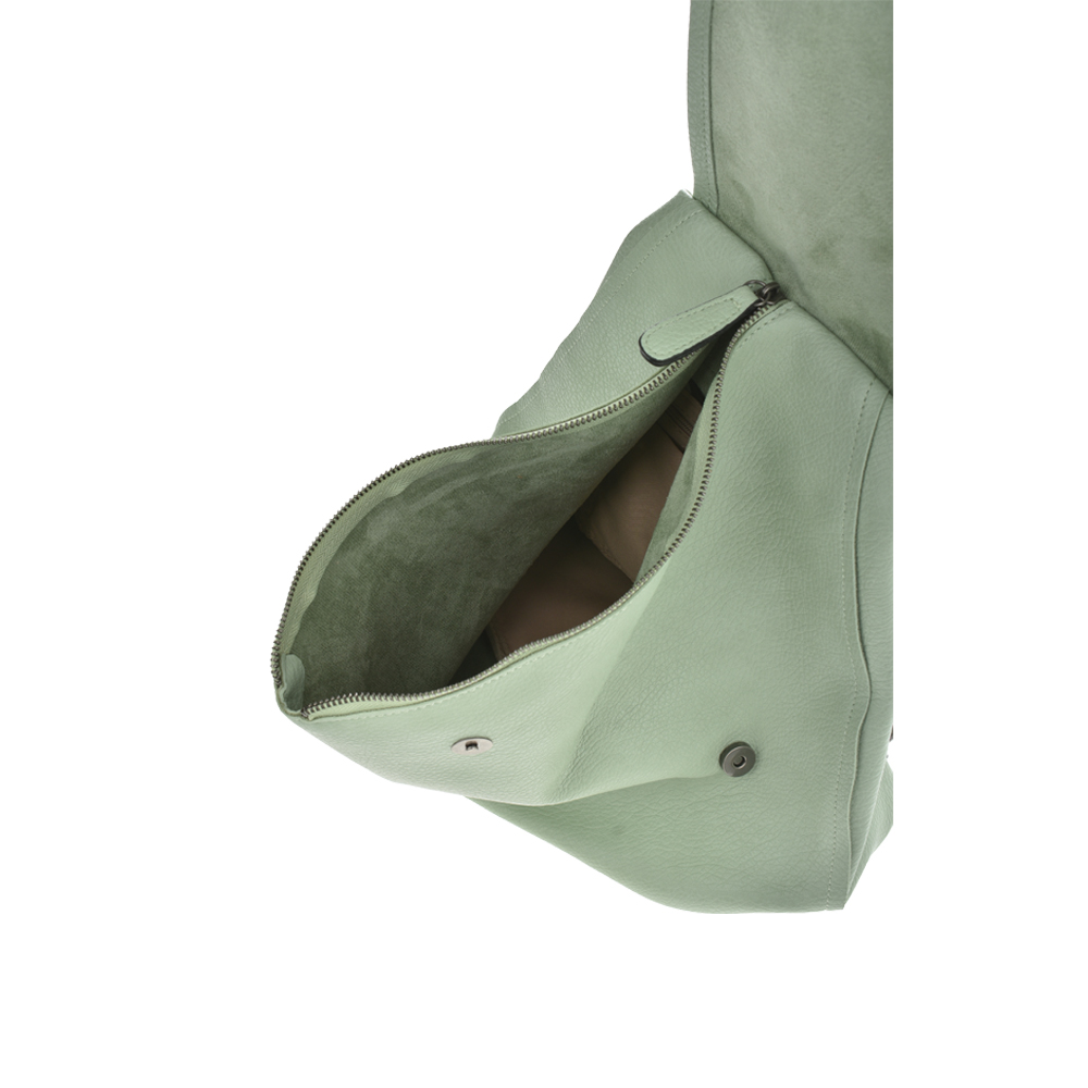 Rucsac dama din piele ecologica Francesca Rossi FR5394, Verde, #3, Bagsy