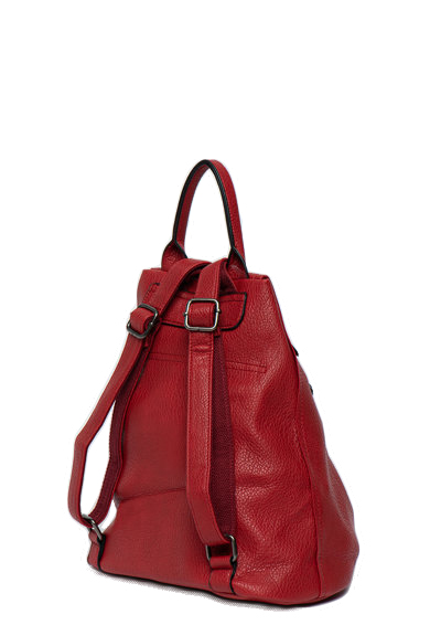 Rucsac dama din piele ecologica Francesca Rossi FR5394, Rosu, #2, Bagsy