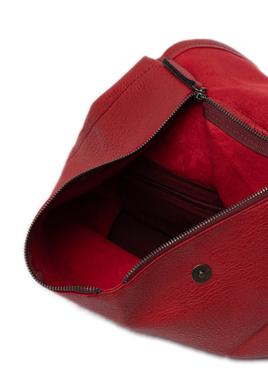 Rucsac dama din piele ecologica Francesca Rossi FR5394, Rosu, #3, Bagsy