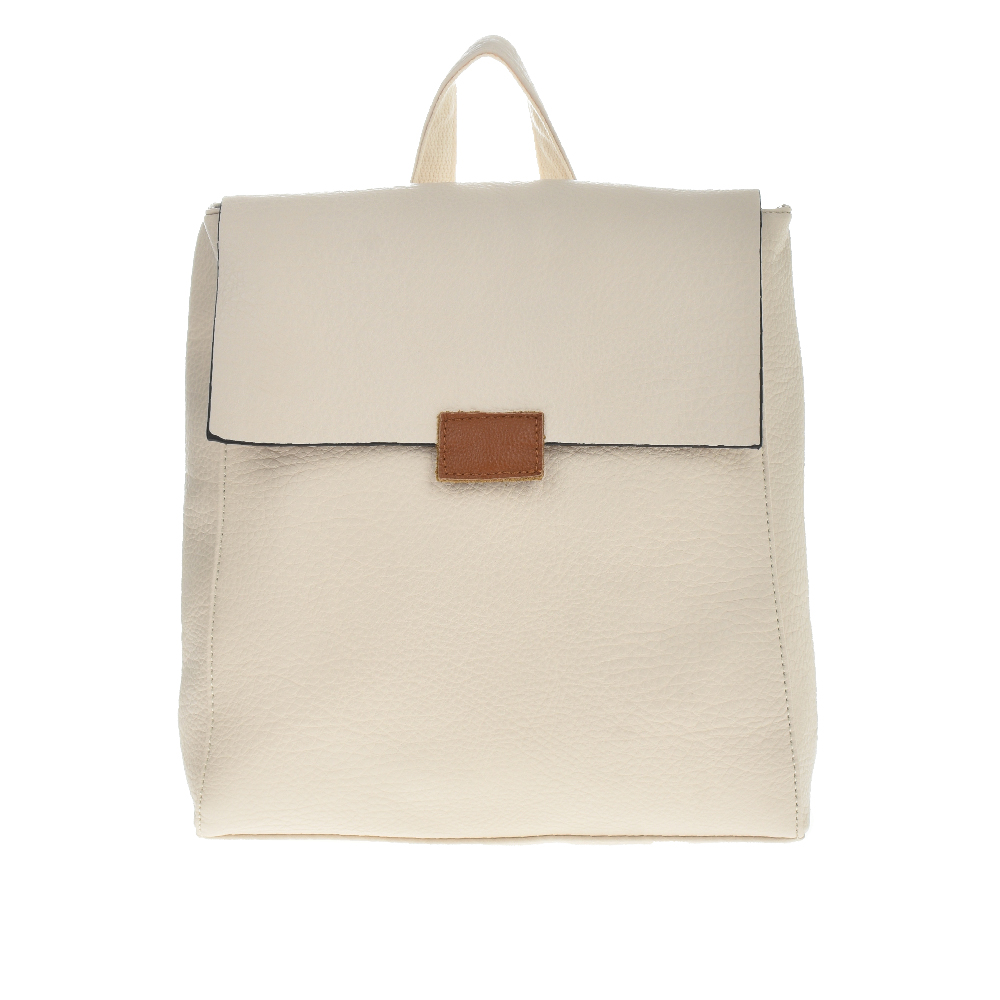 Rucsac dama din piele ecologica Francesca Rossi FR5487, Bej, #1, Bagsy