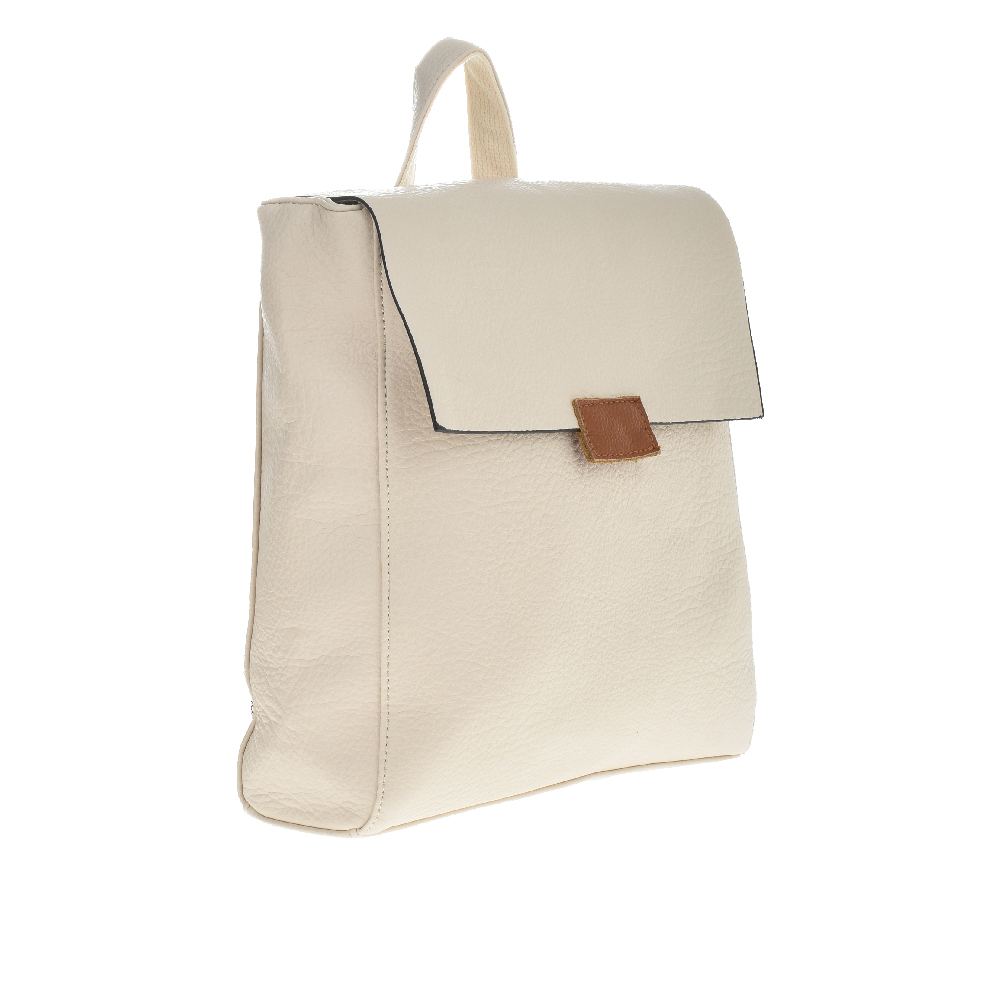 Rucsac dama din piele ecologica Francesca Rossi FR5487, Bej, #2, Bagsy