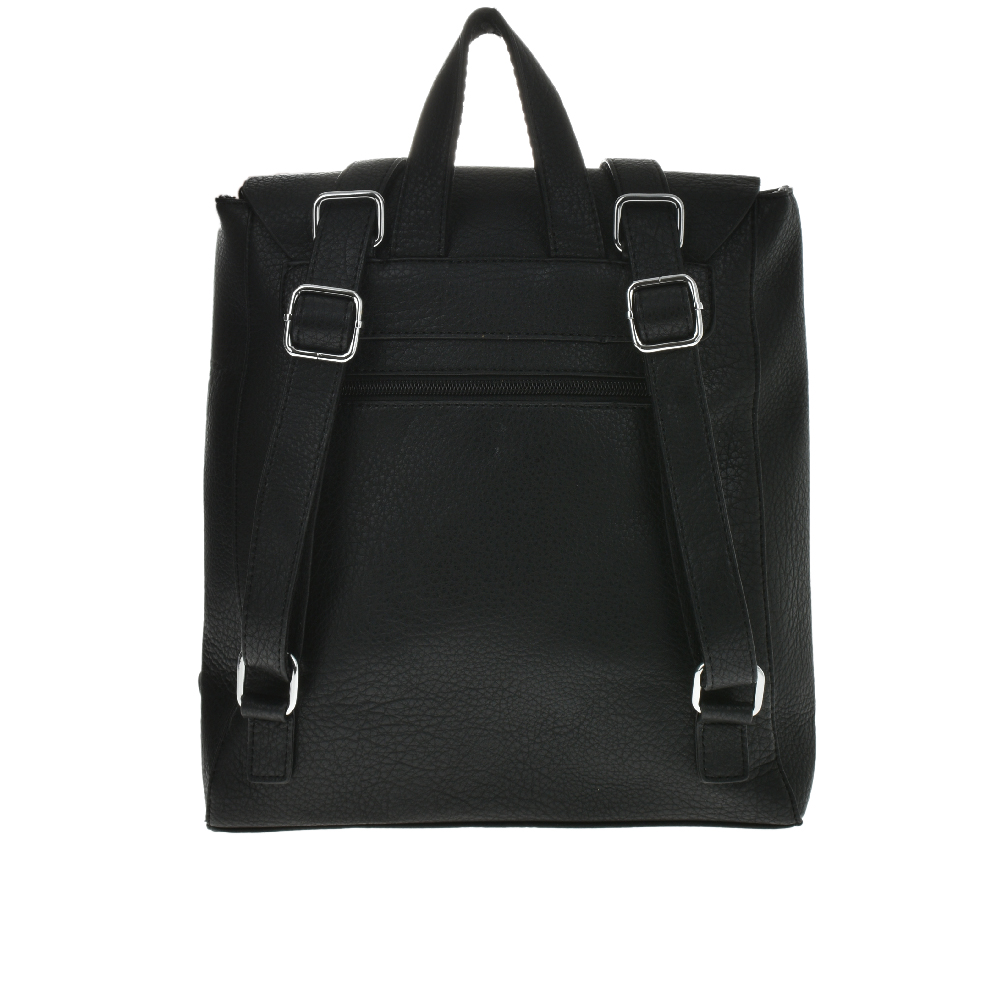 Rucsac dama din piele ecologica Francesca Rossi FR5487, Negru, #3, Bagsy