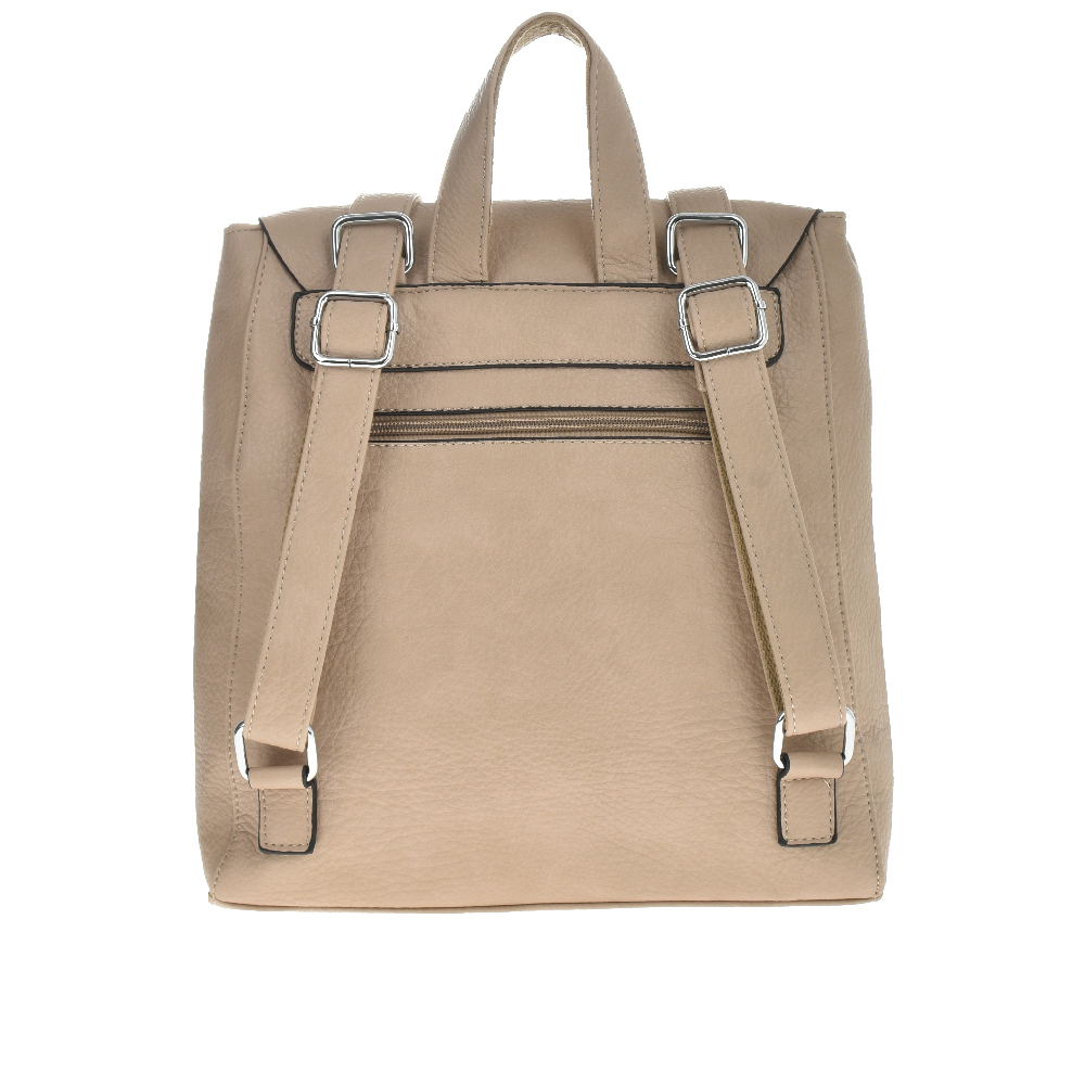 Rucsac dama din piele ecologica Francesca Rossi FR5487, Khaki, #3, Bagsy