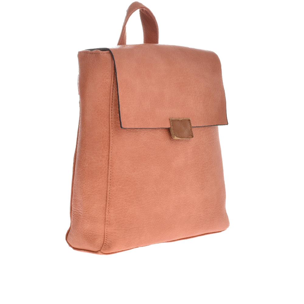 Rucsac dama din piele ecologica Francesca Rossi FR5487, Portocaliu, #2, Bagsy