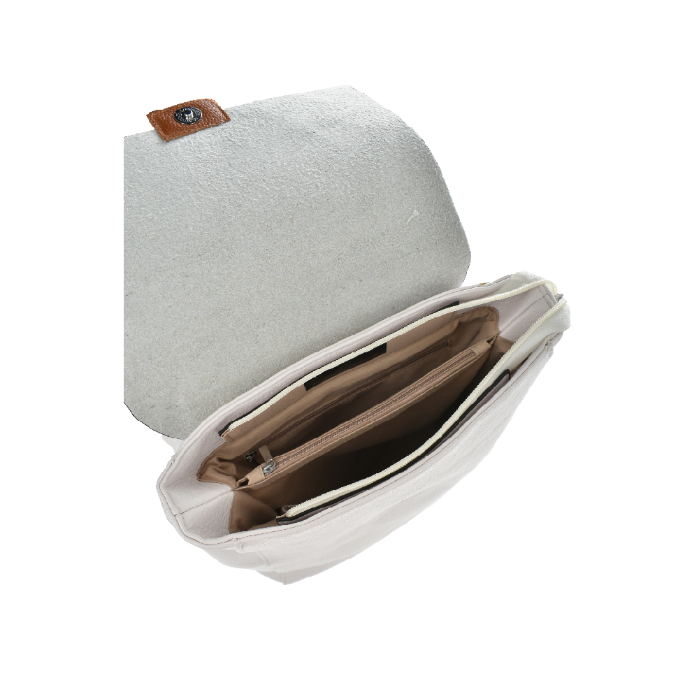 Rucsac dama din piele ecologica Francesca Rossi FR5487, Alb, #4, Bagsy