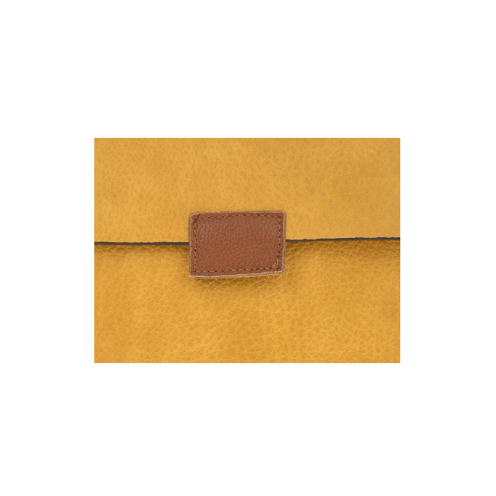 Rucsac dama din piele ecologica Francesca Rossi FR5487, Galben, #5, Bagsy