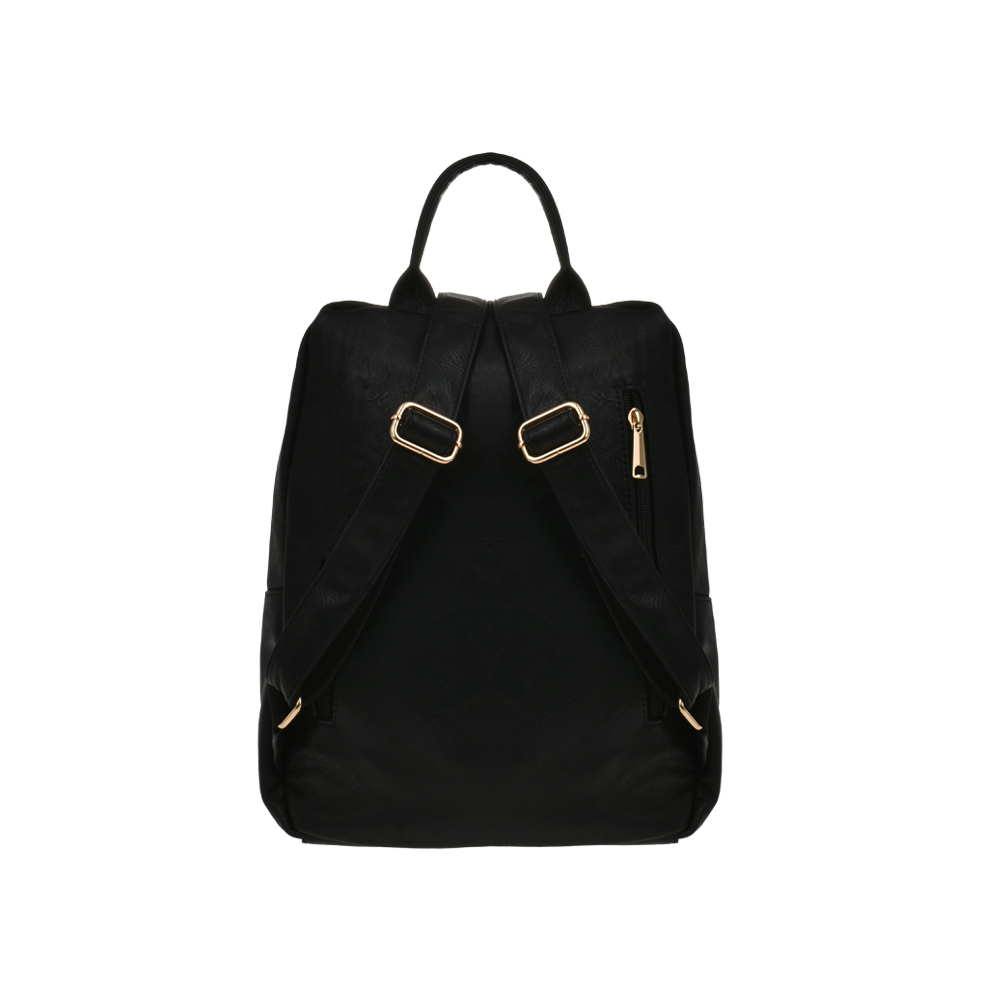Rucsac dama din piele ecologica Francesca Rossi FR5663, Negru, #3, Bagsy