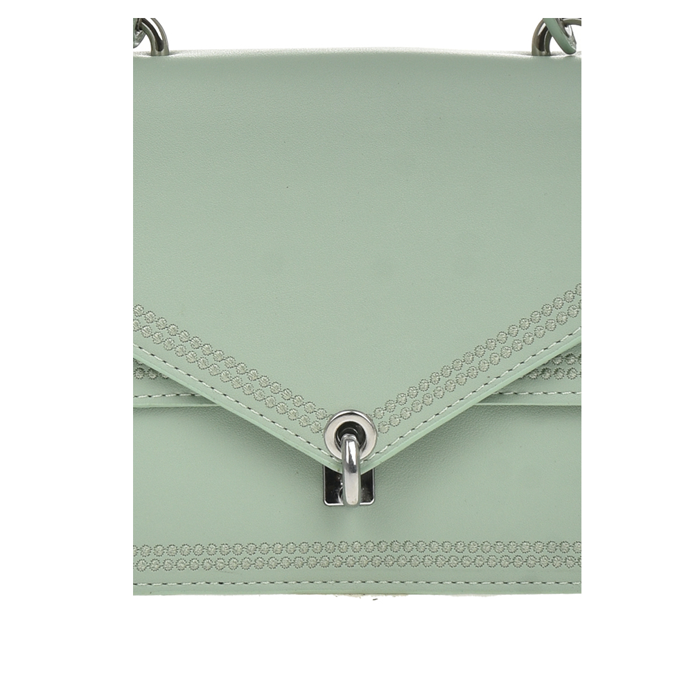 Geanta dama din piele ecologica Francesca Rossi FR5857, Verde, #5, Bagsy