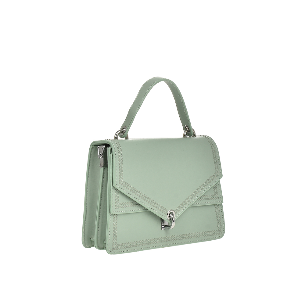 Geanta dama din piele ecologica Francesca Rossi FR5857, Verde, #2, Bagsy