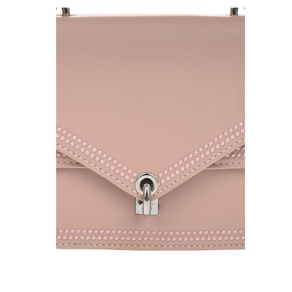 Geanta dama din piele ecologica Francesca Rossi FR5857, Roz, #5, Bagsy