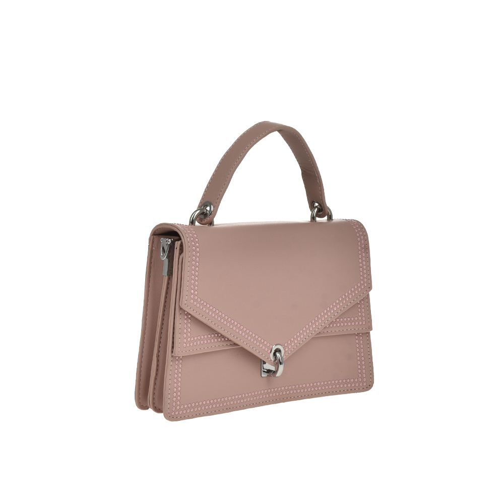 Geanta dama din piele ecologica Francesca Rossi FR5857, Roz, #2, Bagsy