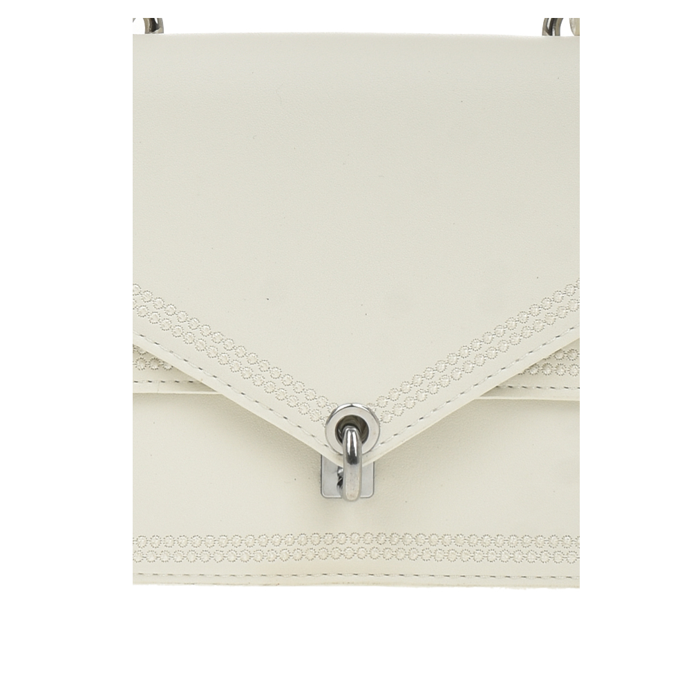 Geanta dama din piele ecologica Francesca Rossi FR5857, Alb, #5, Bagsy