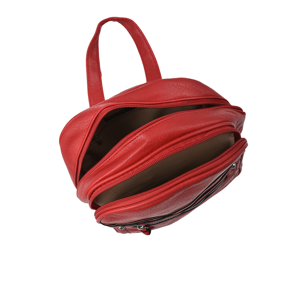 Rucsac dama Francesca Rossi FR5880, Rosu, #4, Bagsy