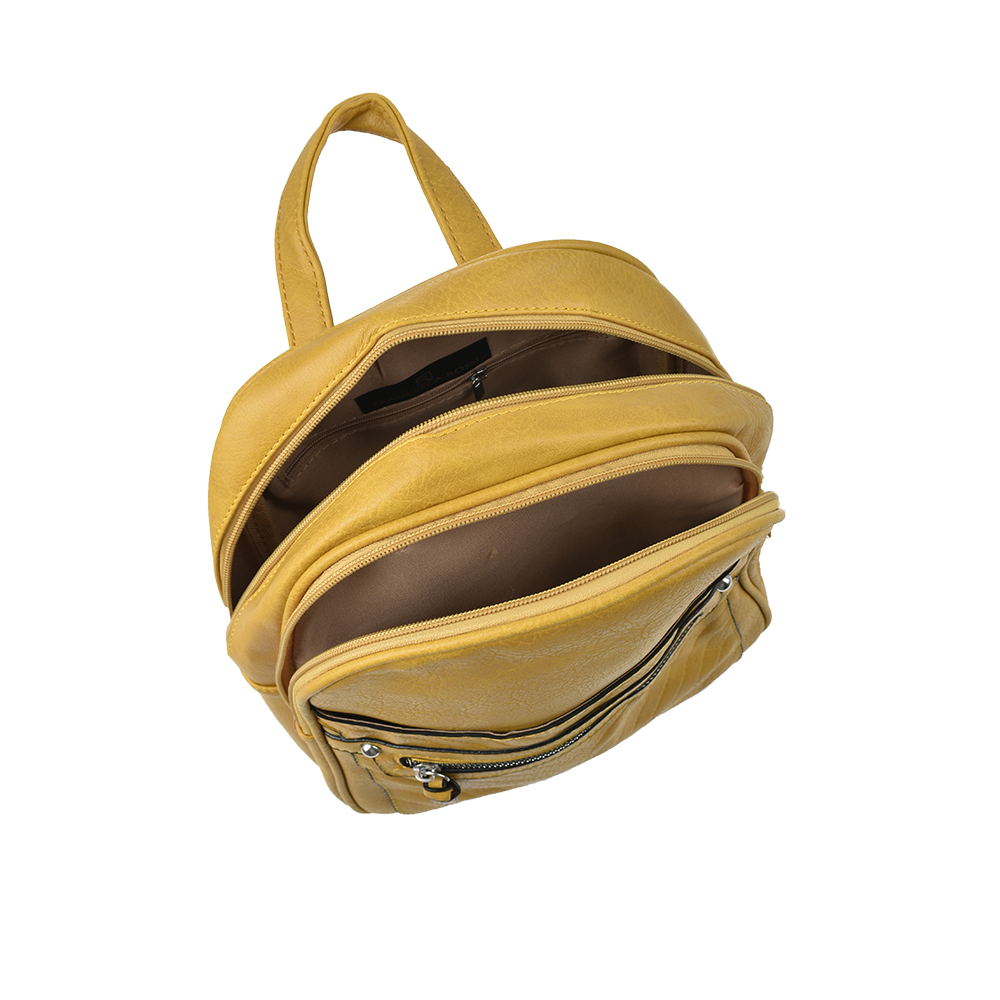 Rucsac dama Francesca Rossi FR5880, Galben, #4, Bagsy