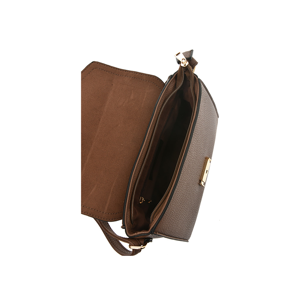 Geanta de umar din piele ecologica Francesca Rossi FR5040, Kaki, #5, Bagsy