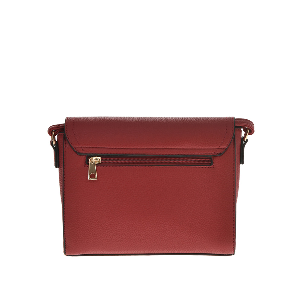 Geanta de umar din piele ecologica Francesca Rossi FR5040, Rosu, #3, Bagsy