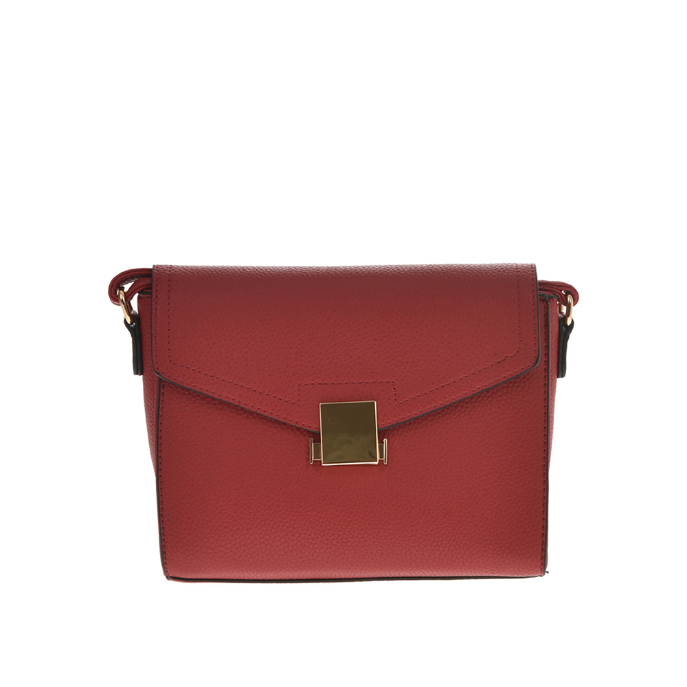 Geanta de umar din piele ecologica Francesca Rossi FR5040, Rosu, #1, Bagsy
