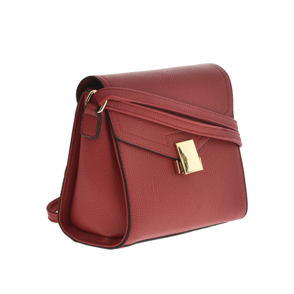 Geanta de umar din piele ecologica Francesca Rossi FR5040, Rosu, #2, Bagsy