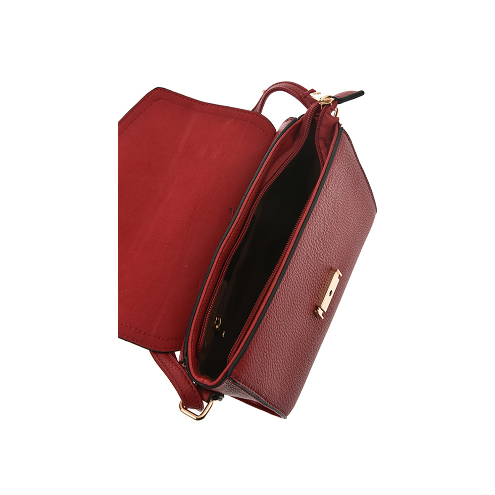 Geanta de umar din piele ecologica Francesca Rossi FR5040, Rosu, #5, Bagsy