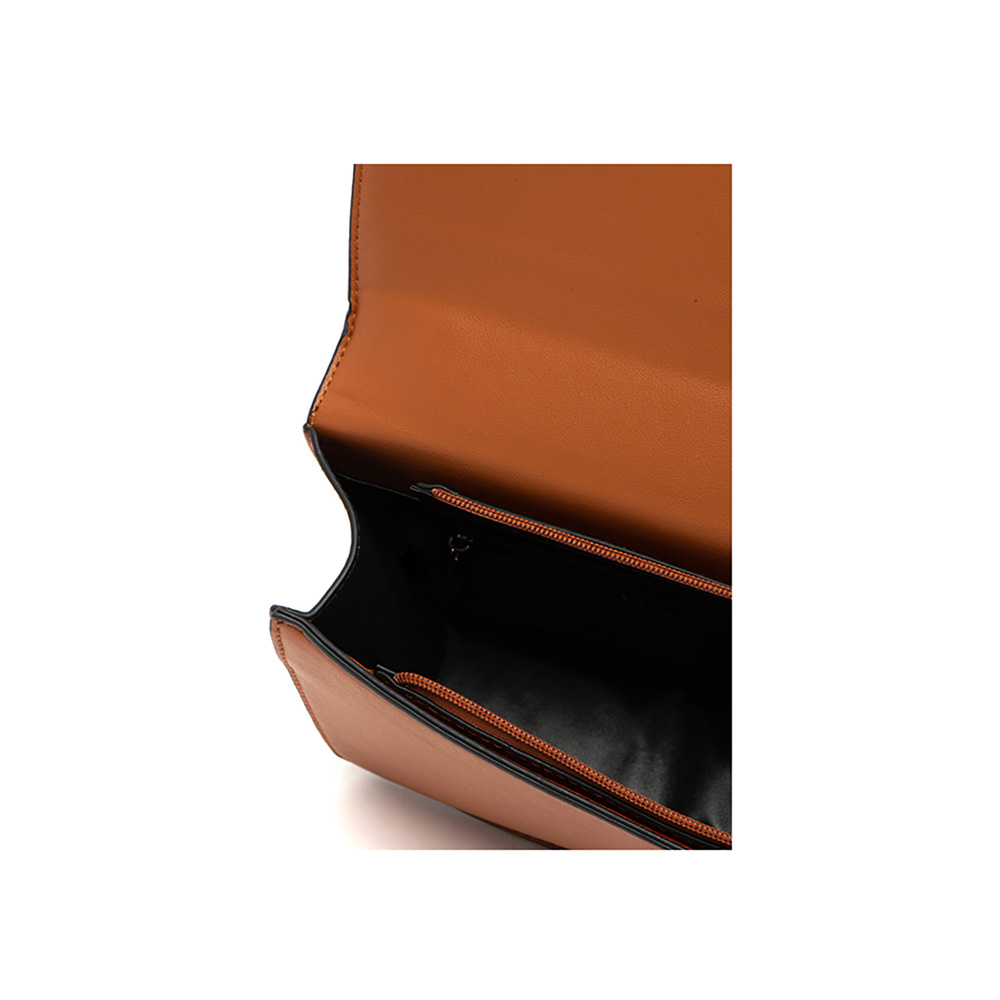 Geanta de umar din piele ecologica Francesca Rossi FR5152, Cognac, #4, Bagsy