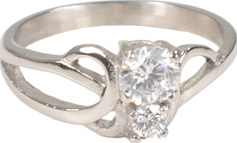 Inel COAL din inox, diametru: 17.3mm, R1104125S, #1, Bagsy