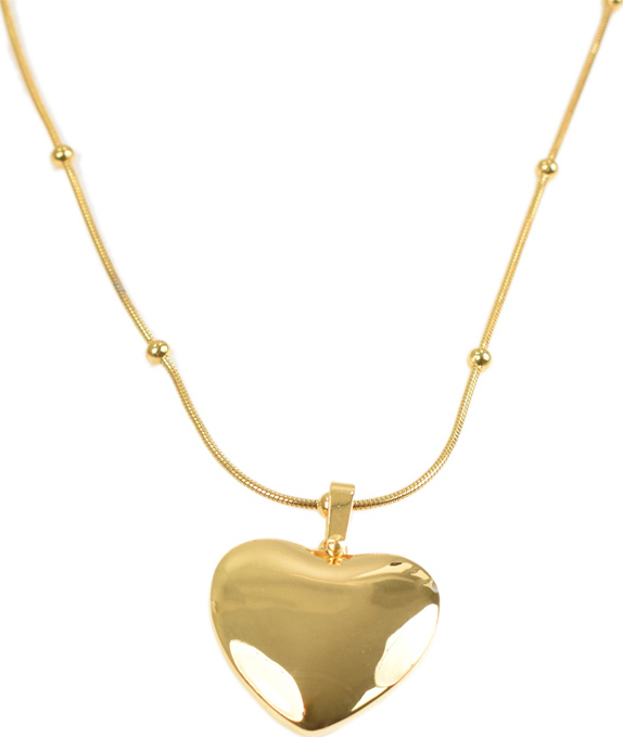 Colier COAL auriu cu pandantiv in forma de inima, H1301251, #1, Bagsy