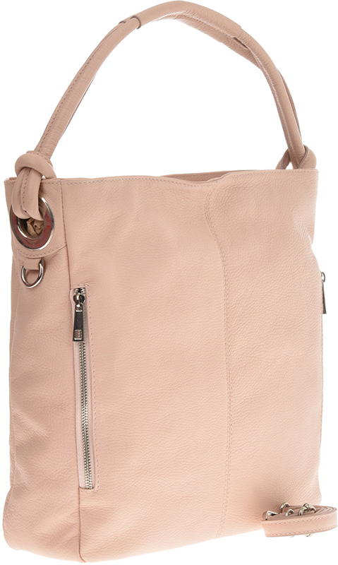 Geanta hobo din piele naturala Patrizia Lucchini PL0462, Roz, #2, Bagsy