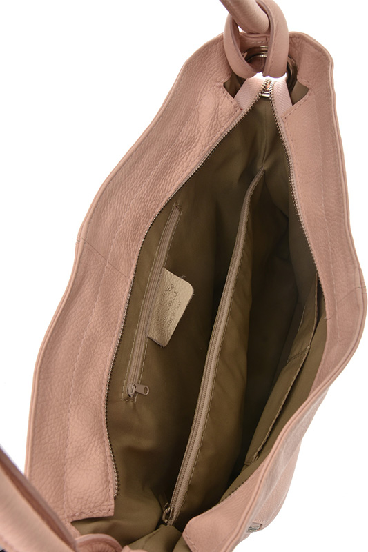 Geanta hobo din piele naturala Patrizia Lucchini PL0462, Roz, #4, Bagsy
