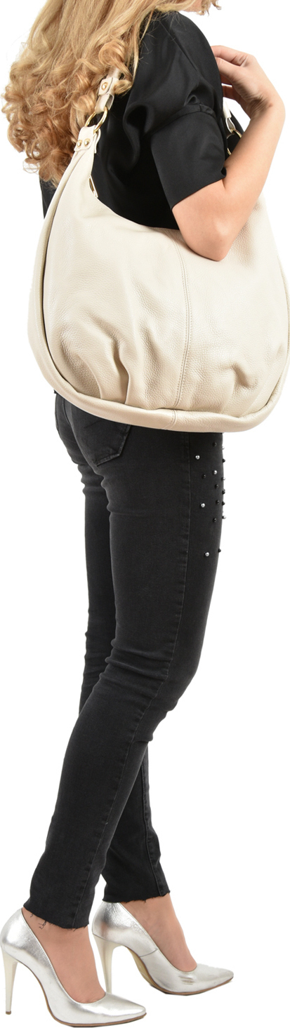 Geanta de mana din piele naturala Patrizia Lucchini PL0471, Bej, #5, Bagsy