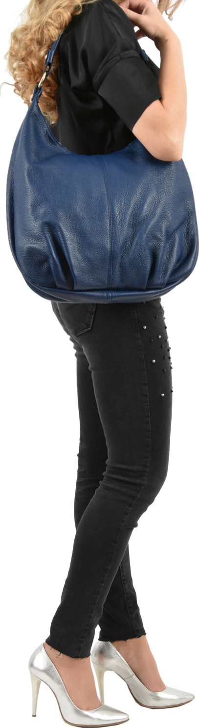 Geanta de mana din piele naturala Patrizia Lucchini PL0471, Albastru, Nr. 4, Bagsy