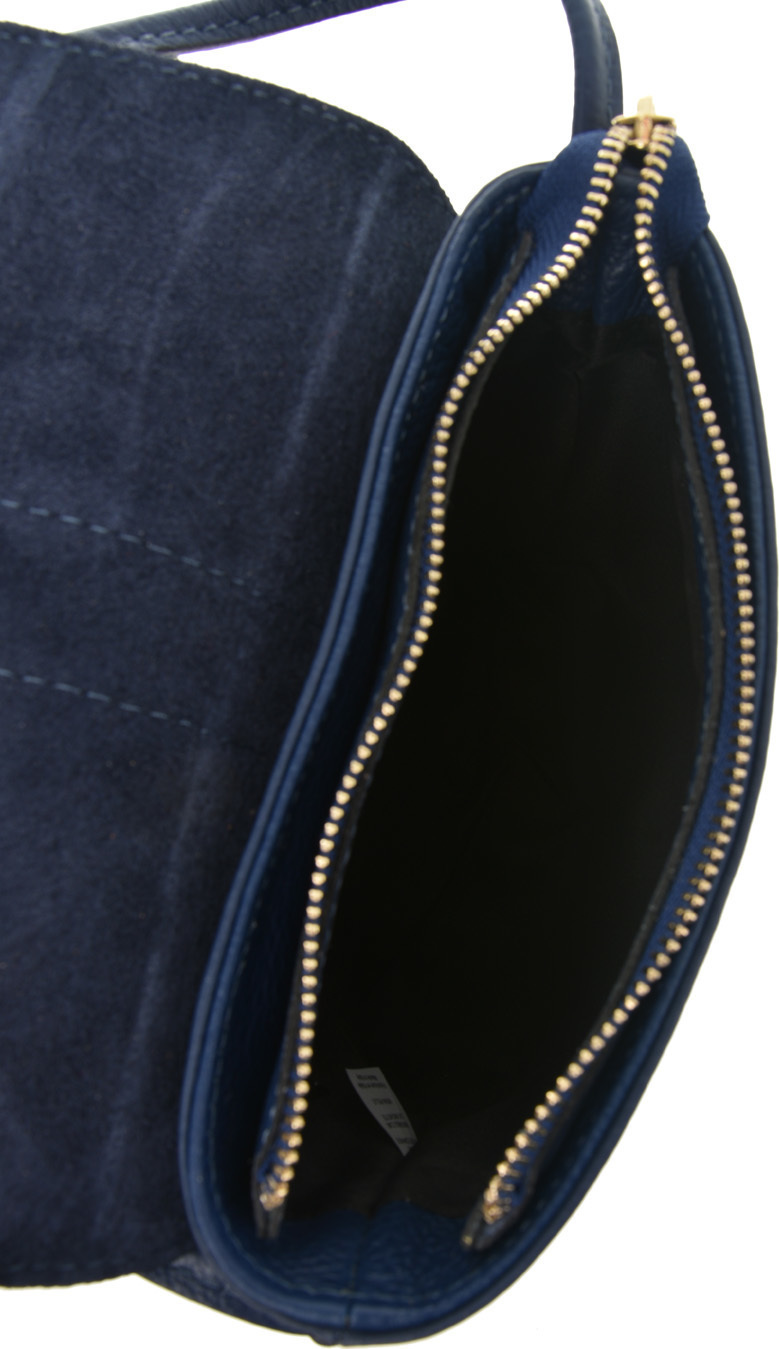 Geanta de umar din piele naturala Patrizia Lucchini PL0745, Albastru, #5, Bagsy