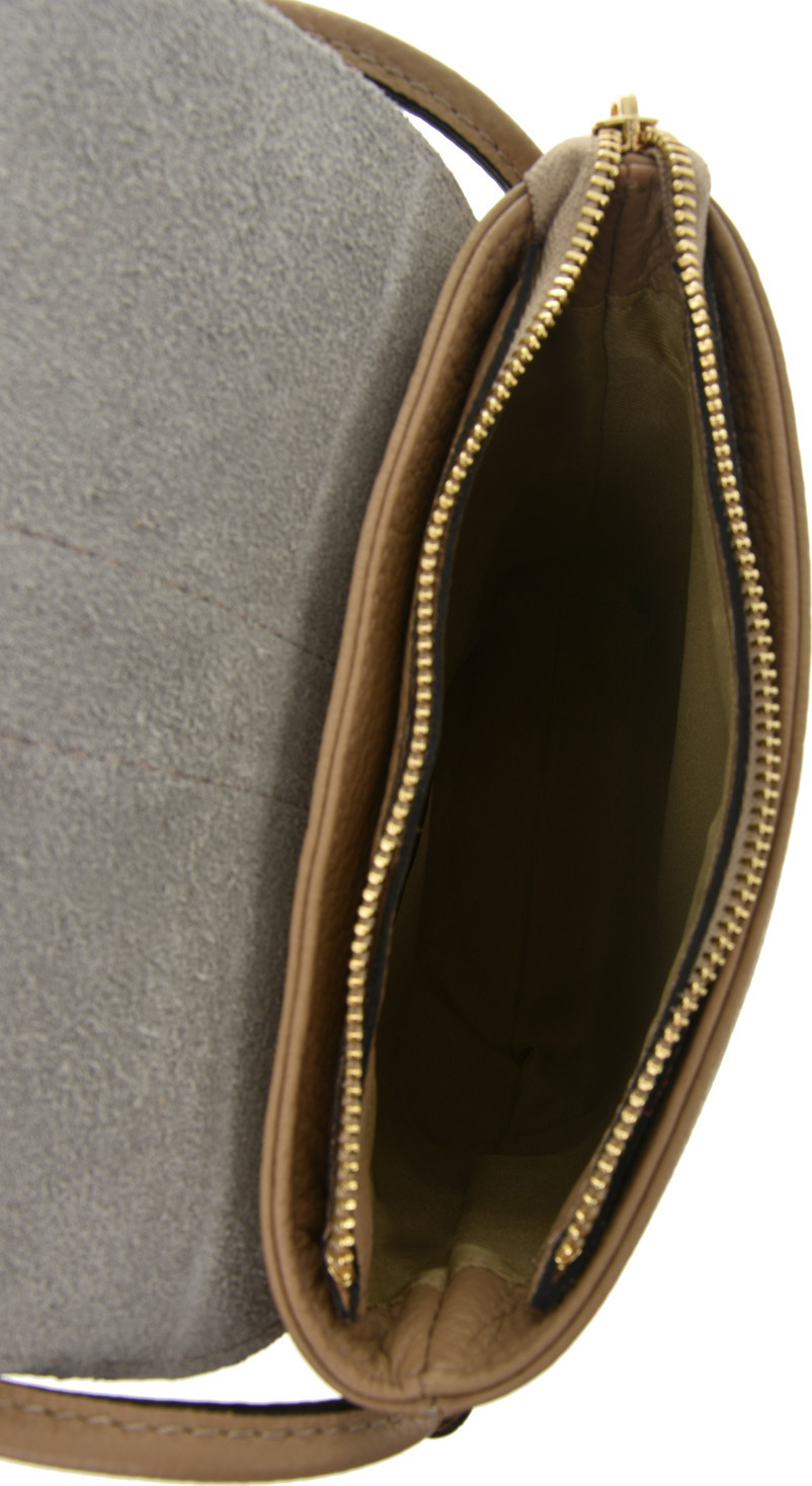 Geanta de umar din piele naturala Patrizia Lucchini PL0745, Grej, #4, Bagsy