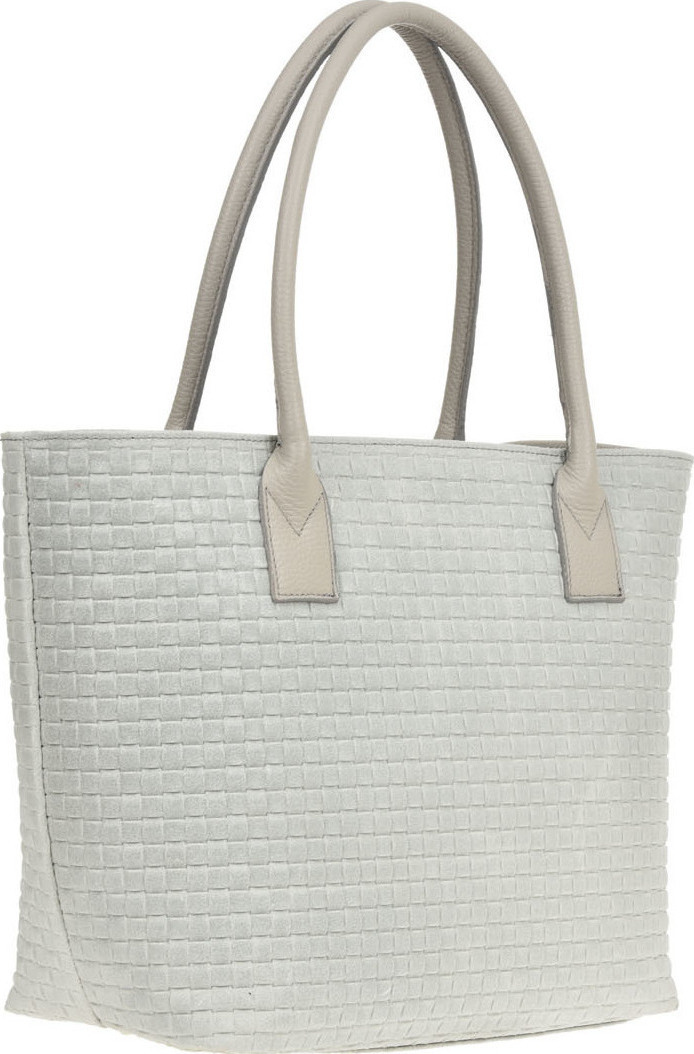 Geanta de mana din piele naturala Patrizia Lucchini PL0458, Gri, Nr. 2, Bagsy