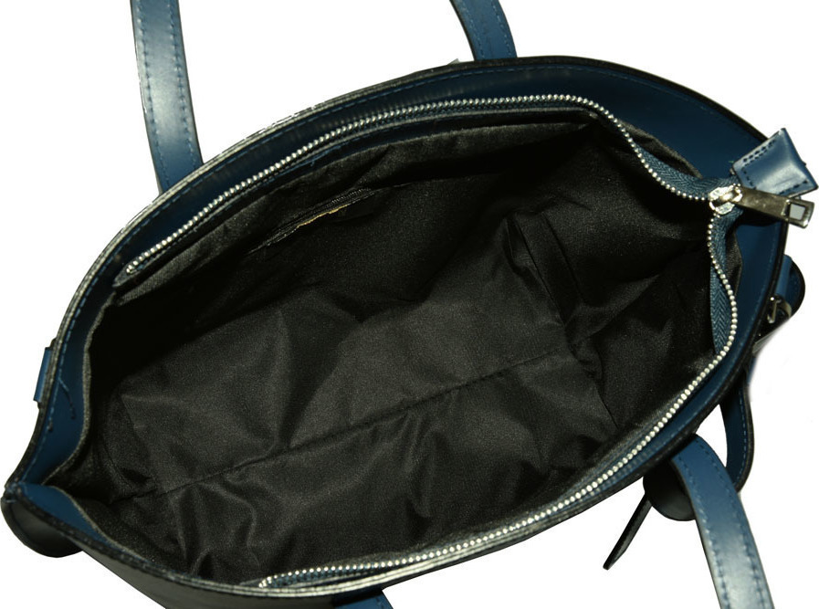 Geanta de mana din piele naturala Patrizia Lucchini PL0464, Albastru, #4, Bagsy