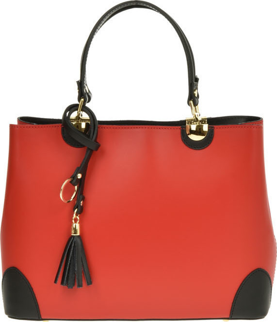 Geanta de mana din piele naturala Patrizia Lucchini PL0473, Rosu, #1, Bagsy